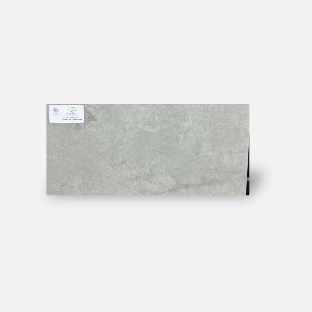 Breccia Grey Matt Tile - STAR687