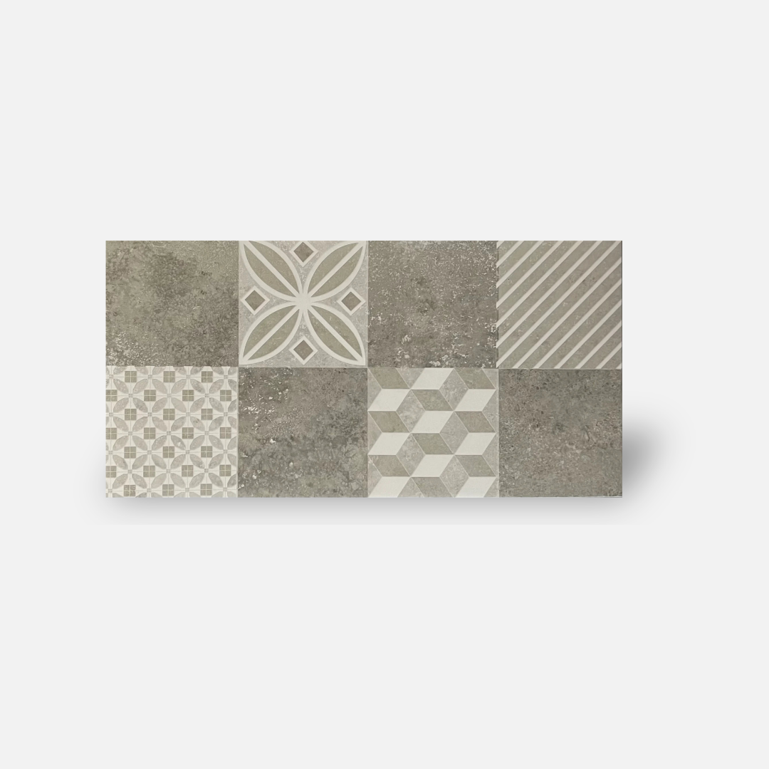 BEIGE GREY PATTERN SMOOTH MATT