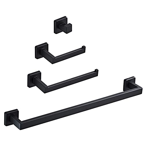 Bathroom Accessories Set Matt Black Pieces-4 (TDBA03-B)