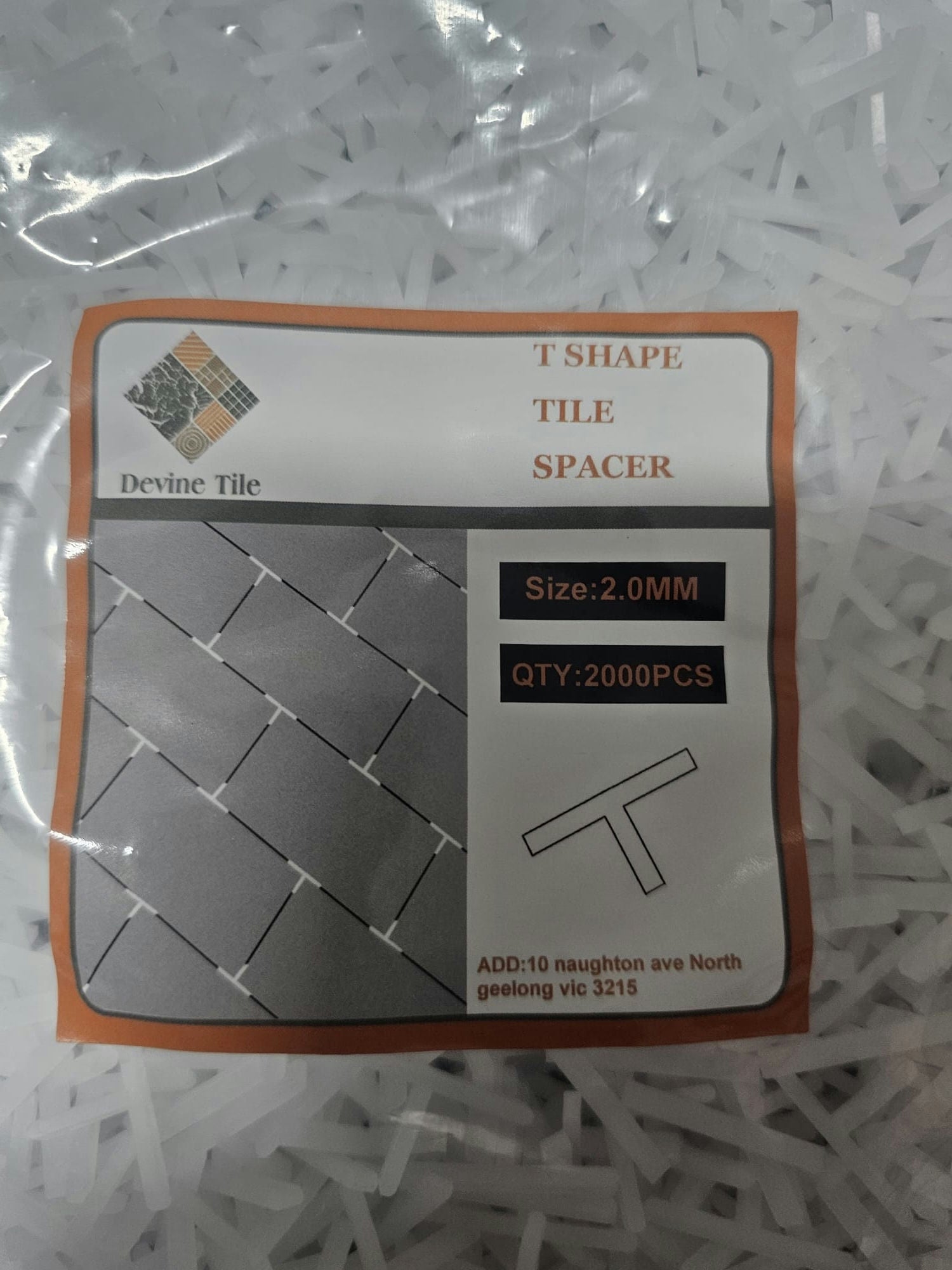 2mm t shape tile spacers 2000pcs