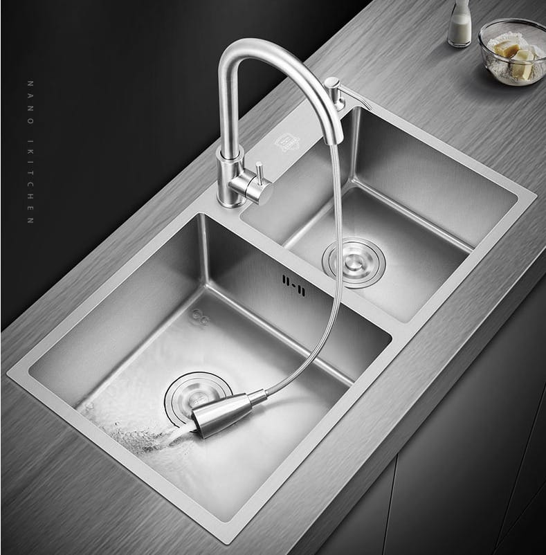 DOUBLE BOWL KITCHEN SINK - 8245HB