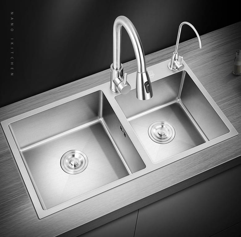 DOUBLE BOWL KITCHEN SINK - 8245HB