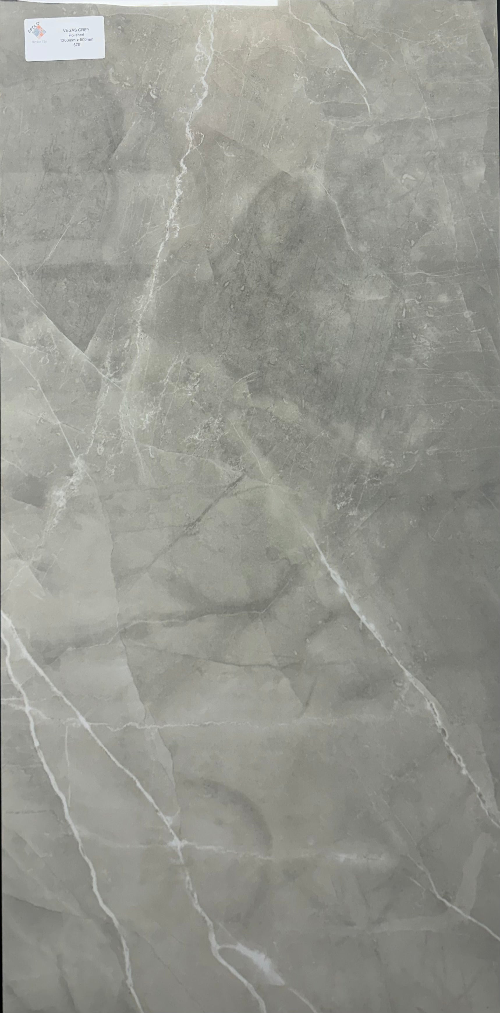 Vegas Grey Polished Porcelain Tile