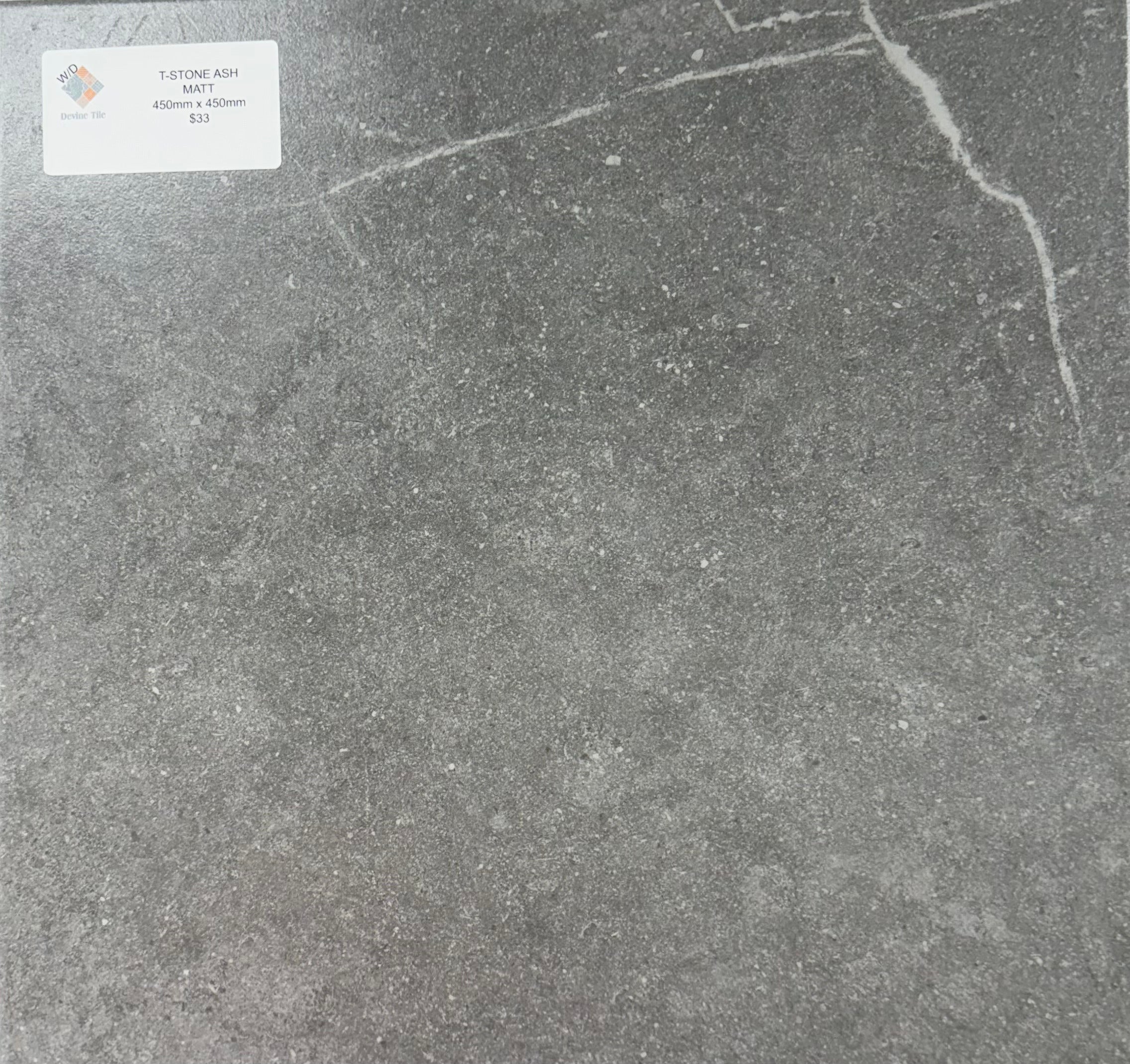 T-Stone Ash Matt Porcelain Tile