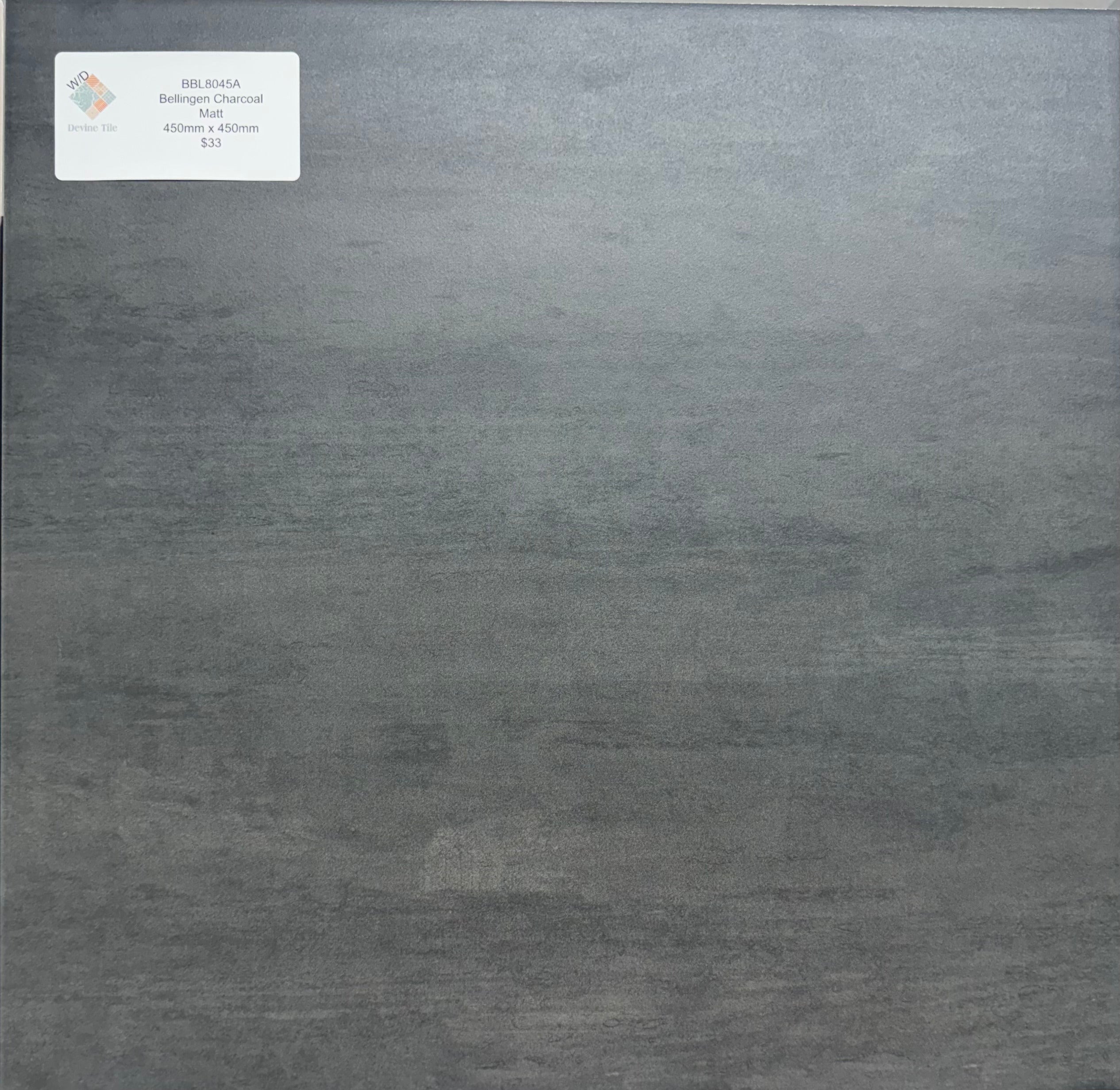 Bellingen Charcoal Matt Porcelain Tile