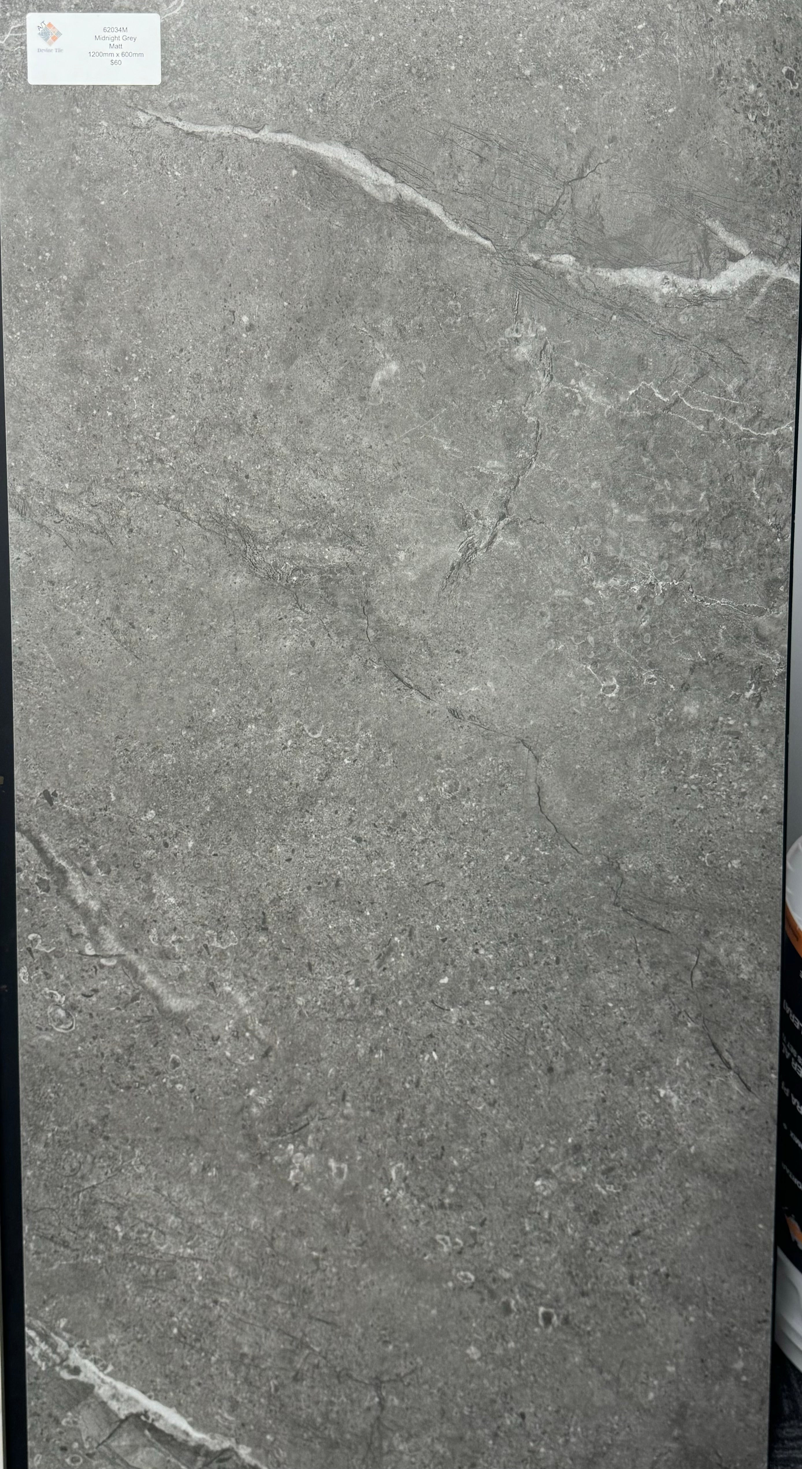 Midnight Grey Matt Porcelain Tile