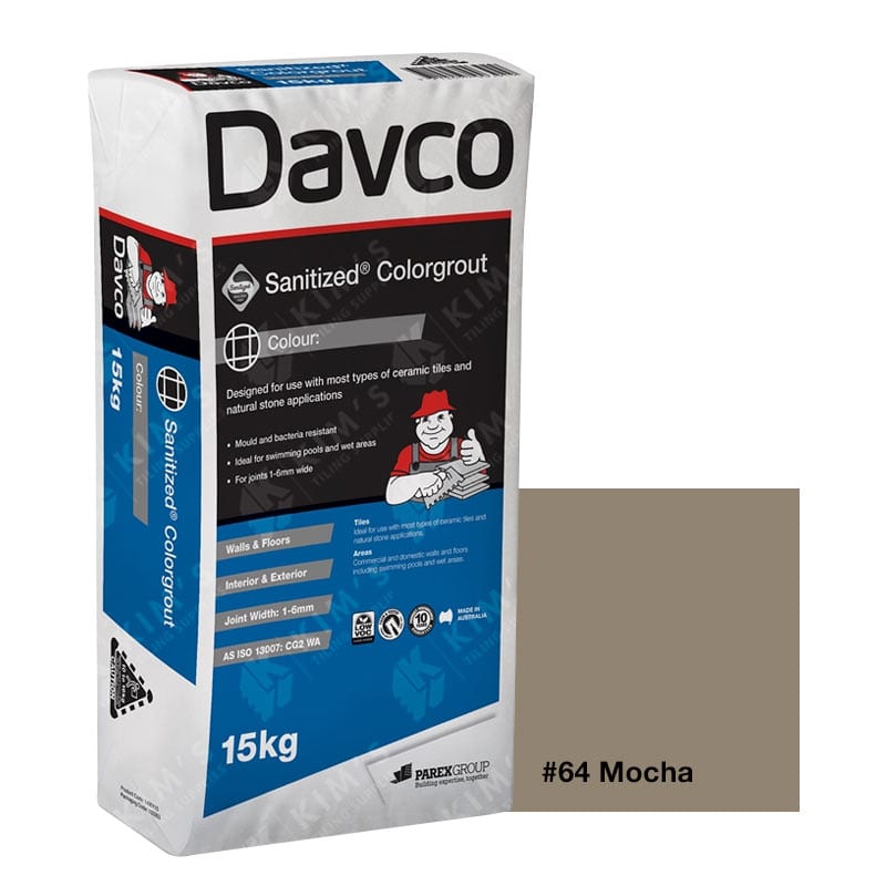 SIKA DAVCO Sanitized Colorgrout #64 Mocha 15Kg