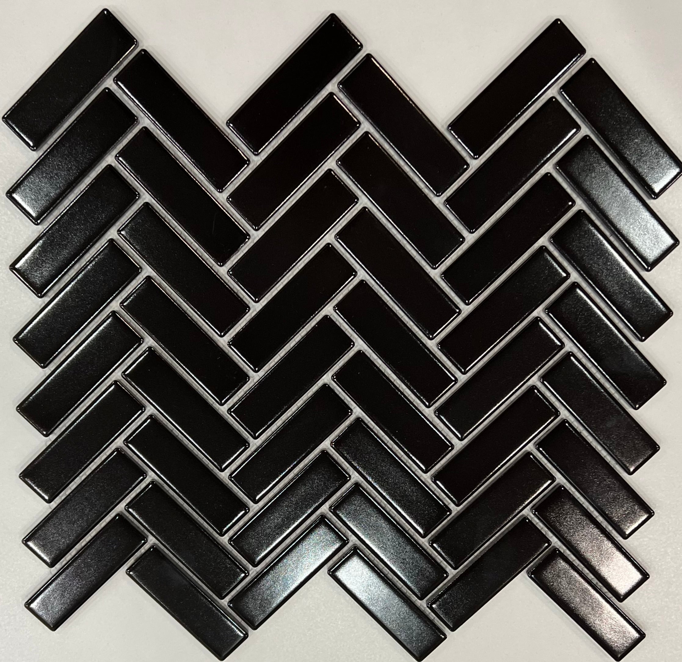 BLACK MATT HERRINGBONE