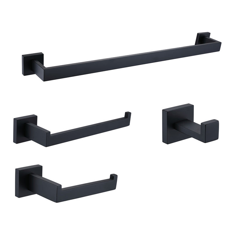 Bathroom Accessories Set Matt Black Pieces-4 (TDBA03-B)