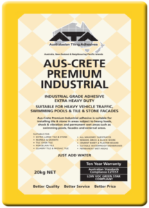 ATA AUS-CRETE PREMIUM INDUSTRIALINDUSTRIAL GRADE ADHESIVE EXTRA HEAVY DUTY WHITE  GREY 20KG