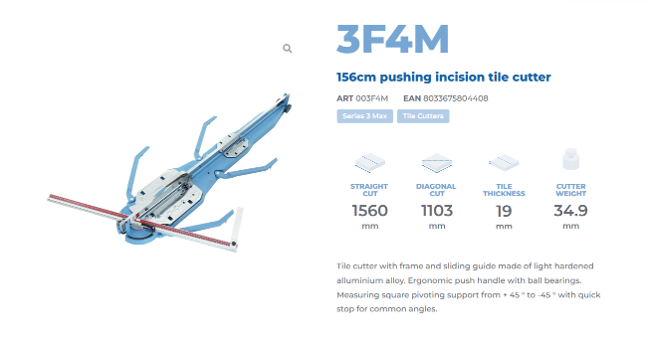 SIGMA TILE CUTTER 3F4M