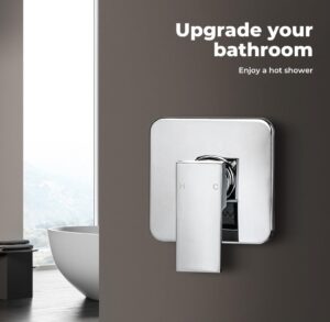 Square Shower Wall Mixer Chrome view 2