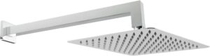 Square Rain Shower Head and Arm Chrome view 1