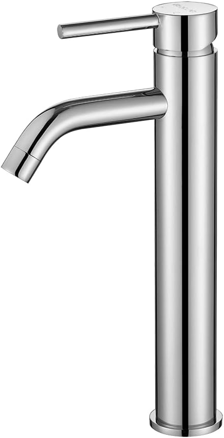 Tall Round Basin Mixer Chrome