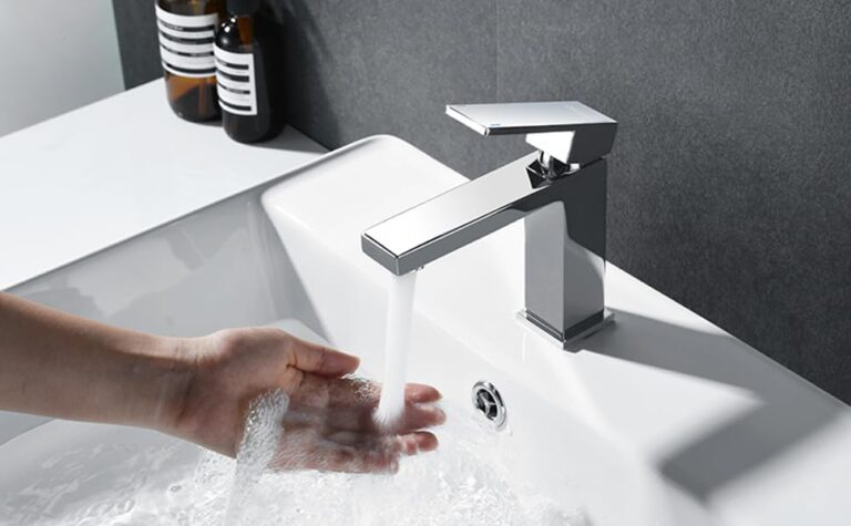 Square Basin Mixer Chrome